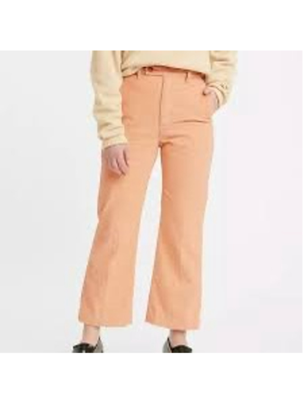 NWT Levi's Premium Math Club Flare Corduroy High Rise Trousers Women’s Size 28 - Picture 2 of 9